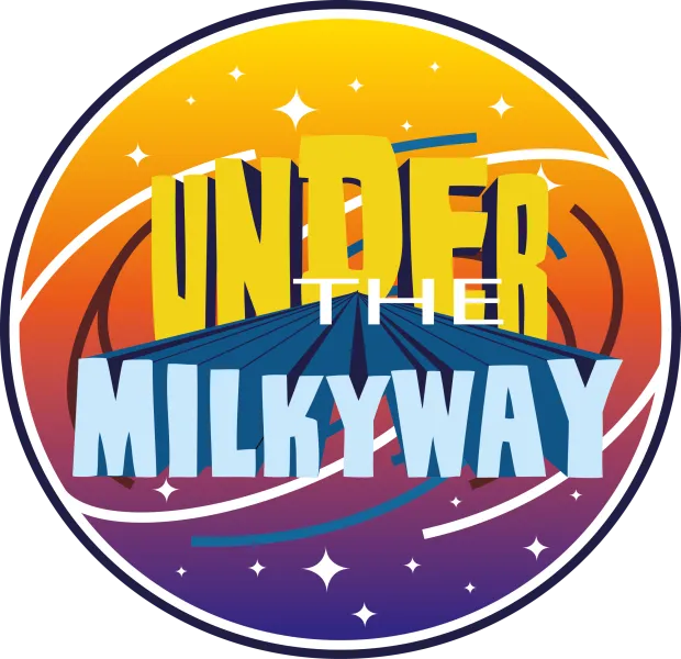 Logo under the milky way festival